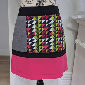 ANNIKA CUTTER & BUCK | Women's Multicolor Geometric Colorblock Golf Skort